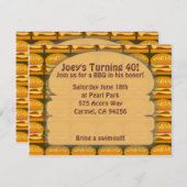 GRILLEN Time Simple Style! Einladung (Vorne/Hinten)