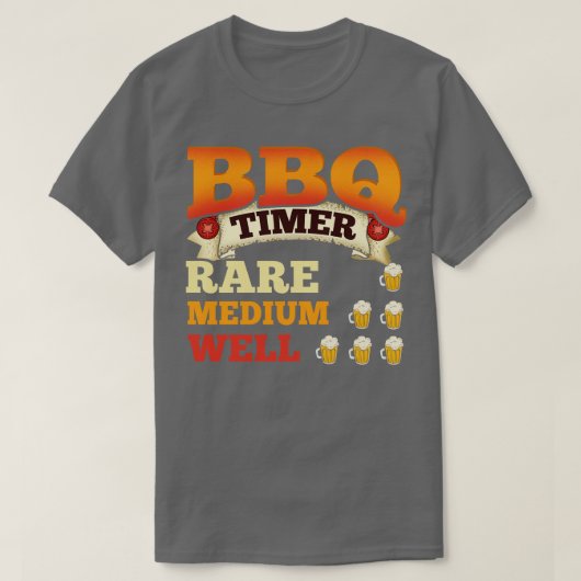 GRILLEN Timer Barbecue Beer Drink Grilling T-Shirt (Design vorne)