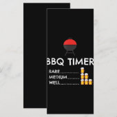 GRILLEN Timer Barbecue Funny Grill Grillgeschenk Menükarte (Vorne/Hinten)