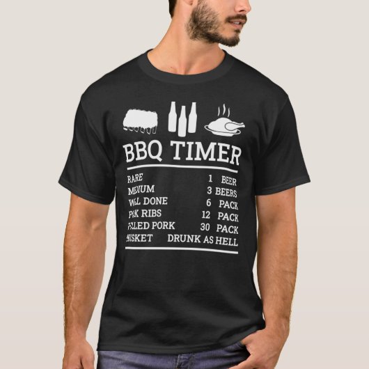 GRILLEN Timer, Beef and Beer, Selten - Mittel - Nu T-Shirt (Vorderseite)