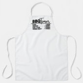 GRILLEN Timer Grill Spaß White Schürze (Vorderseite)
