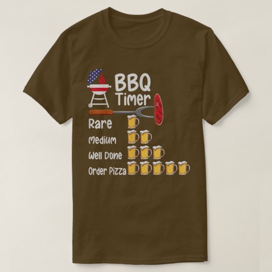 Grillen Timer Grillgrillgrill T-S T-Shirt (Design vorne)