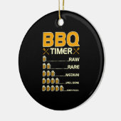 GRILLEN Timer Grilling Beer Drink Keramik Ornament (Links)
