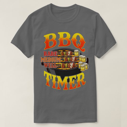 GRILLEN Timer Grillmeister Biertrinker Humo T-Shirt (Design vorne)