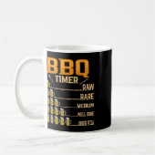 Grillen Timer Raw Seltene Grillliebhaber Kaffeetasse (Links)