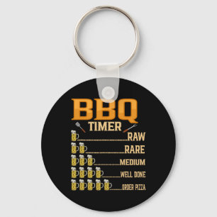 Grillen Timer Raw Seltene Grillliebhaber Schlüsselanhänger