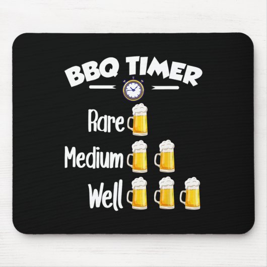 Grillen Timer - Selten Mousepad (Vorne)