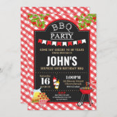 GRILLEN Überraschung Geburtstagspartei jedes Alter Einladung (Vorne/Hinten)