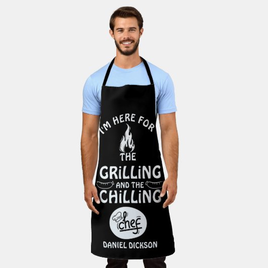 Grillen und Abkühlen Schürze (Getragen)