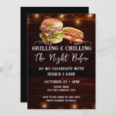 Grillen und Abkühlen vor der GRILLEN Einladung (Vorne/Hinten)