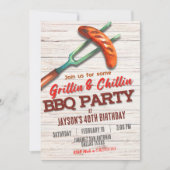 Grillen und Chillen - Barbeque Einladung (Vorderseite)