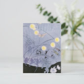 Grillen und Frösche machen Nachtmusik Postkarte (Stehend Vorderseite)