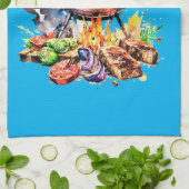 GRILLEN und Grill Geschirrtuch (Gefaltet)