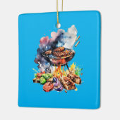 GRILLEN und Grill Keramikornament (Links)