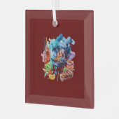 GRILLEN und Grill Ornament Aus Glas (Vorderseite links)