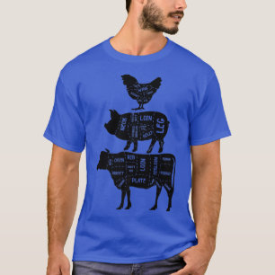 GRILLEN und Grillfleisch von coolen Hühnern, Schwe T-Shirt