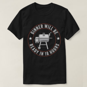 GRILLEN Vater Funny Sgeräuchert Fleisch Barbecue L T-Shirt