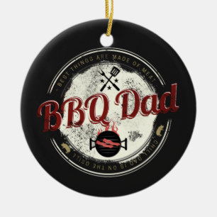 GRILLEN Vater Vintag Grill oder Grill zum Vatertag Keramik Ornament