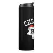 GRILLEN Vintage Weihnachtsmannmütze Schweinefleisc Thermosbecher (Nach links gedreht)