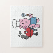 Grillen von Cartoon | Hintergrundfarbe auswählen Puzzle (Vertikal)