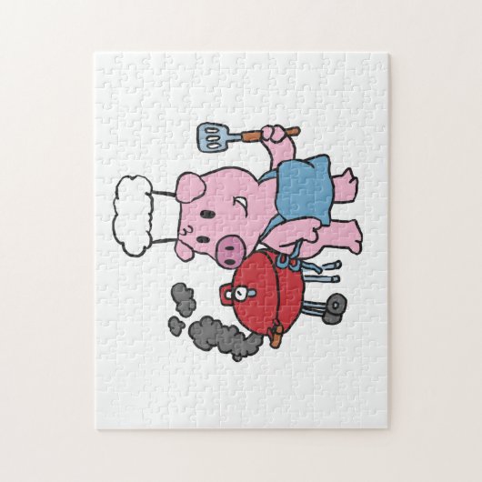 Grillen von Cartoon | Hintergrundfarbe auswählen Puzzle (Vertikal)