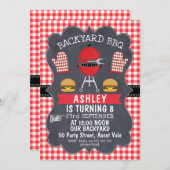 Grillen von Kindern zum Geburtstag Einladung (Vorne/Hinten)