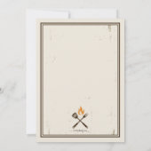 Grillen von Schweinefleisch Einladung (Rückseite)