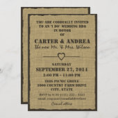 GRILLEN Wedding Reception Einladung (Vorne/Hinten)