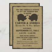 GRILLEN Wedding Reception Einladung (Vorne/Hinten)