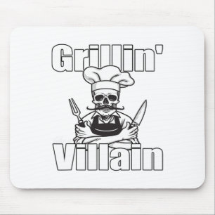 Grillen wie ein Bösewicht Bbq Grillen Und Chillen Mousepad