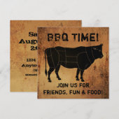 GRILLEN Zeit! Einladung (Vorne/Hinten)