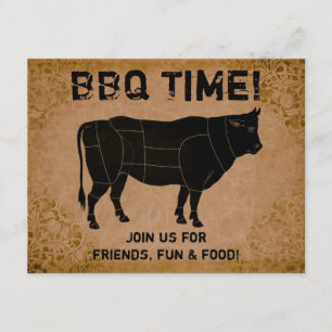 GRILLEN Zeit! (Not Vintag) Einladung