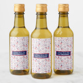 GRILLEN zum amerikanische Unabhängigkeitstag Unabh Weinetikett (Flaschen)