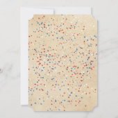 Grillen zum Gedächtnistag Stars String Lights Einladung (Rückseite)