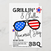 Grillen zum Gedenktag Einladung (Vorne/Hinten)