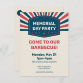 Grillen zum Gedenktag | Einladung auf Postkarte (Vorne/Hinten)