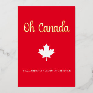 Grillen zum kanadischen Sommerurlaub Party Foto Go Folieneinladung