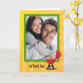 Grillen zum Vater am Geburtstag Karte (Gelbe Blume)