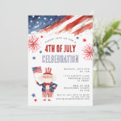 Grillen zur Einladung des Amerikanischen Unabhängi (Stehend Vorderseite)