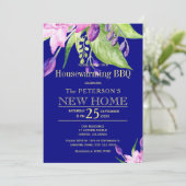 Grillen zur Herbstwärmung in der Goldmedaille Einladung (Stehend Vorderseite)