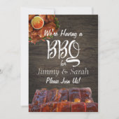 Grillen zur Hochzeit der Verlobung Einladung (Vorderseite)