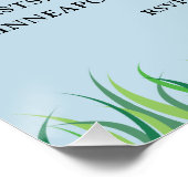 Grillen zur Mitarbeiterbewertung Sommer Poster (Ecke)