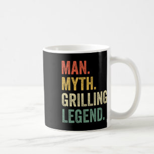 Grillender BBQ Lustiger Mann Mythos Grill-Legende Kaffeetasse