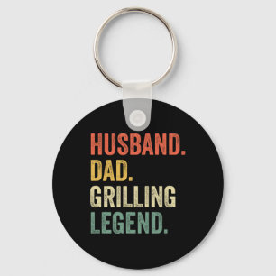 Grillender BBQ-Vater Lustiger Ehemann Grill-Vater Schlüsselanhänger