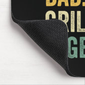 Grillender BBQ-Vater Lustiger Ehemann Grillender V Mousepad (Ecke)