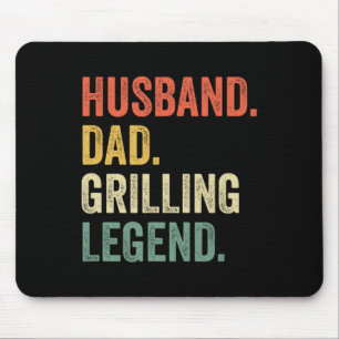 Grillender BBQ-Vater Lustiger Ehemann Grillender V Mousepad