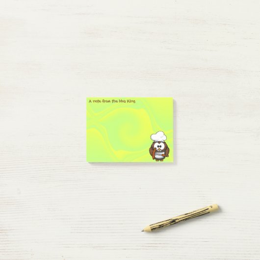 Grillenkönigeule Post-it Klebezettel (Auf Schreibtisch)