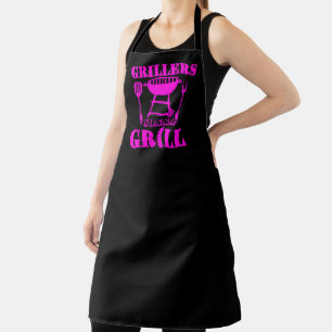 Griller grillen Bratwurst Barbecue Rosa Schürze