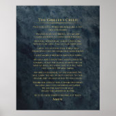 "Griller's Creed" Poster (Vorne)