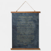 "Griller's Creed" Wandteppich Mit Holzrahmen (Vorderseite)